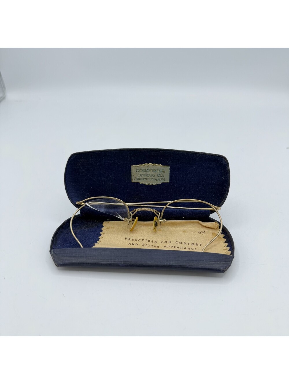 vintage Gold Filled Glasses 12k Concordia Optical Co. wire-rimmed spectacles 8.8